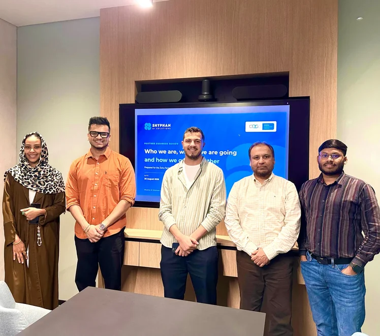 Shyphan team with Zoho at the Partner Business Review, August 2026
